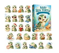 Christmas Calendar Advent 2D Acrylic Sea Turtle Car Collectible Figurine