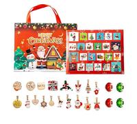 Christmas Calendar Advent Bracelets 2025 - DIY Jewelry Craft Kit, Handmade Bracelet Activity, Festive Holiday Jewelry Set Kids, Teenagers, Women, Daughter, Sister, Birthday and Christmas