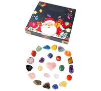 Christmas Calendar Advent,Crystal Advent Toys,Natural Mineral Rocks Christmas Countdown - for Meditation Yoga Living Room Bedroom Table Classroom Teens Girls Kids Adults