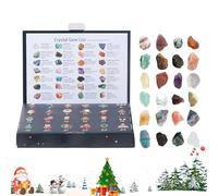 Christmas Calendar Advent - Crystal Calendar Advent,Minerals Collection Ore Gem 24 Day for Kids Women Men Teen Boys Girls Party Home Decor Holiday Season