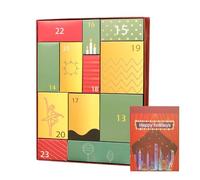Christmas Calendar Box | Advent Christmas Home Decor,12 Grids Decorative Calendar Box | for Birthday Holiday Wedding Event Living Room Bedroom Desk Window Fireplace Adults