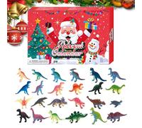 Christmas Calendar Countdown - 24 Days Glow-In-The-Dark Dinosaur Figure Countdown Calendar for Kid - Lovable Christmas Figure Doll for Kid Daughter Sister Girls Boys Wife
