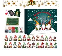 Christmas Calendar Countdown 24 Days Gnome Gem Painting Craft Kit
