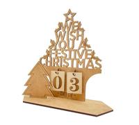 Christmas Calendar Countdown Ornaments - Countdown Sign For 2025 Days Until Christmas, Countdown For Christmas Ornament | Blank Letters Design, A