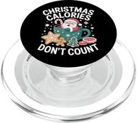 Christmas Calories Don't Count Fitness Christmas PopSockets PopGrip for MagSafe