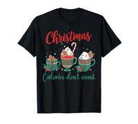 Christmas Calories Don't Count Funny Food Lovers Retro T-Shirt