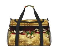 Christmas Camel in The Distance Full Print Travel Duffle Bag with Adjustable Shoulder Strap,Large Capacity Twill Polyester Crossbody Bag for Gym,Weekend Trips Outdoor Activities