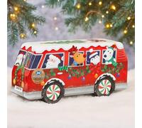 Christmas Camper Van Shortbread Biscuit Tin 320g Christmas Xmas Gift Decoration