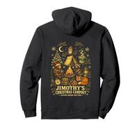 Christmas Camping Gather Round The Fire Bear Fox Pullover Hoodie