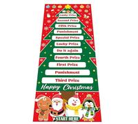 Christmas Can Rolling Game - 187x75cm Large Polyester Mat, Classic Holiday Toy Set with Bottle Rollers, Fun Interactive Family Activity for Parties | Entertaining Game for Thanksgiving Birthday Office