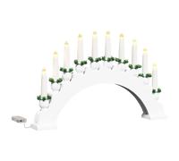 Christmas Candle Arch with 10 LED Candles Solid pine wood Decor Holiday vidaXL