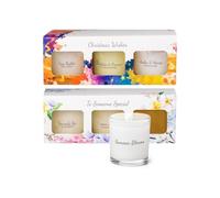 Christmas Candle Gift Set - 6 Pack Scented Votive Candles Each 45Hrs Jar Burn Perfect for Women, Men, Birthday, Bath Yoga, Weddings, Christmas, Anniversaries, Valentine’s Day