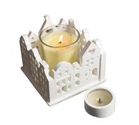 Christmas Candle Holder Casting Mould - Casting Mould without Stickiness | House Design with Cavity Silicone Candle Holder Mould, for Plaster Resin Chocolate Crafters Valentine's Day Christmas