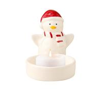 Christmas Candle Holder - Ceramic Penguin Table Decoration, Christmas Table Candle Holder | Festive Home Decoration for Home Bedroom Living Room Wedding Anniversaries Party Holidays Winter Festival