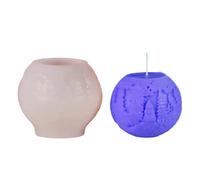 Christmas Candle Mold - Silicone Resin Epoxy Mould for Candle Making, Elk and Christmas Tree Ball Design, DIY Aromatherapy Candle and Diffuser Plaster Mould for Holiday Decoration
