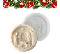 Christmas Candle Molds - 3D Nativity Scene Candle Making-Mold, Soap Resin Casting Mold, Holiday Craft Decoration Tool | Living Room, Bedroom, Kitchen, Office, Holiday Party, Window Display Use