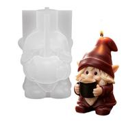 Christmas Candle Molds 3D Santa Claus Wax Soap Clay Craft