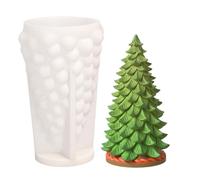 Christmas Candle Molds - 3D Tree Shape for Christmas Decoration | Reusable Craft Supplies | A Sturdy, Flexible and Tear Resistant Silicone Mold for A Projects