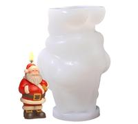 Christmas Candle Molds - Resin Casting Clay Craft, 3D Themed Silicone Mold | DIY Handmade Mold, Santa Claus Design | Holiday Baking Candle Wax Crafting Kit for Fall Winter Thanksgiving Birthday Home