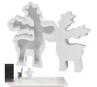Christmas Candle Mould - Candle Making, Soap Artist, Silicone Mould for Chocolate Casting, Deer Ornament - Resin Candle Mould for Festive Handmade Soap Mould, Holiday Decorations