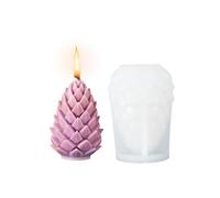 Christmas Candle Moulds (A White Christmas Pinecone)