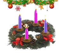 Christmas Candle Rings Wreaths Advent Wreath Ring Candle Holder for Christmas Practical Artificial Candle Holder, Exquisite for the Christmas Party