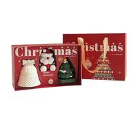 Christmas Candles Set, with Luxury Decorative Design, 9x14.2x22.3cm, Winter Scented Candles, Tree Santa Scented, Warm and Inviting Scents, for Adults, Family, Friends, Women, Men, Mom, Dad