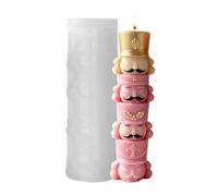 Christmas Candles Silicone 3D Soldiers Layered Design Casting Moulds