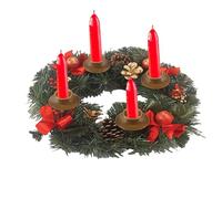 Christmas Candlestick Wreath,Advent Wreath Ring Candle Holder For Christmas | Practical Artificial Candlestick Wreaths Exquisite For Party