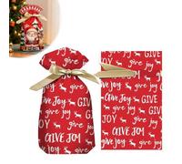 Christmas Candy Bag Ribbon Drawstring Bag Peaceful Rabbit Bag Gift Packaging Cross-Border China From Bag Shopping 50PCS
