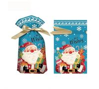 Christmas Candy Bag Ribbon Drawstring Bag Peaceful Rabbit Bag Gift Packaging Shopping Bag Cross-Border China From 50PCS