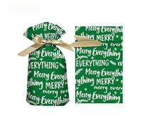 Christmas Candy Bag Ribbon Drawstring Bag Peaceful Rabbit Bag Gift Packaging Shopping China 50PCS Cross-Border From Bag