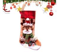 Christmas Candy Bags - Candy Cones Bags | Christmas Socks Candy Bag | Adorable Christmas Gift Bags | Cartoon Dinner Table Fireplace Socks | Calceti