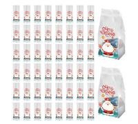 Christmas Candy Bags - Holiday Treat Pouches, Festive Snack Wrappers, Decorative Gift Packaging, Assorted Pattern Wrapping, Party Favor Envelopes | for Kids Classroom Exchange Winter Celebration Event