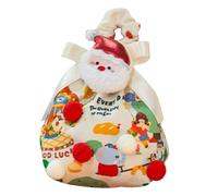 Christmas Candy Bags - Reusable Fabric Cookie Pouch,Holiday Snack Bags | for Party Favors Family Gatherings Holiday Fest Chocolate Fruits Teachers Students Event Planners
