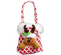 Christmas Candy Bags Reusable Santa Claus Home Decor with Handle