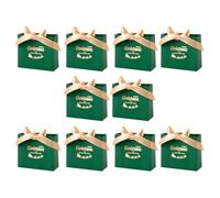 Christmas Candy Box with Ribbon Gold Foil Paper Festival Gift Chocolate Cookie Holder Case for Holiday Packaging Christmas Gold Foil Treat
