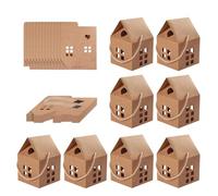 Christmas Candy Boxes - 30 Pieces Cottage Containers, Cheerful Dessert Keepers, Winter Snack Organisers, Decorative Seasonal Pastry Carrier Set Group and | for Kids, Families, Homes, Ceremonies,