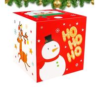 Christmas Candy Boxes | Folding Snowman Decorations, Santa Claus Christmas Boxes - for Birthday Halloween New Year Wedding Party Eve