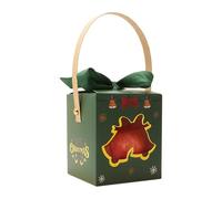 Christmas Candy Boxes For Kids - Gift Box With Window And Handle | Christmas Candy Wrapping Boxes | for Fruit Family Gatherings Boutiques Office Teachers Students Neighbors