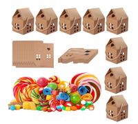 Christmas Candy Boxes - Pack of 30 House-Shaped Containers, Christmas Party Favour Boxes - For Children Adults Home Wedding Birthday Party Family Celebration