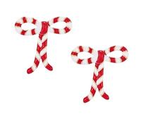 Christmas Candy Cane Earrings for Women Candy Sugar Polymer Clay Dangle Drop Earrings Red and White Stripes Earrings Party Holiday Jewelry Christmas Gifts Stocking Stuffers, Zinc, No Gemstone