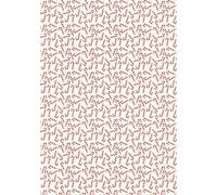 Christmas Candy Cane Pattern A4 Chocolate Transfer Sheet, Edible Decorating Sheet for Chocolate