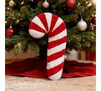 Christmas Candy Cane Pillow, 46cm Cute Christmas Candy Throw Pillow, Double Snowflake Shaped Plush Pillows, Stripe Candys Cane Shape Cushion Stuffed ChristmasDecoration For Home Sofa Bed Couch Party