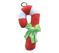 Christmas Candy Cane Plush Pet Toy with Squeaker for Dogs & Cats | Festive Squeaky Sounds, For Dogs & Cats, Interactive Play, Red & White Design, Holiday Season