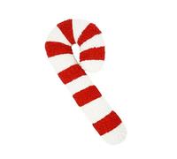 Christmas Candy Cane Plush Pillow & Throw - Soft, Decorative Cushion for Sofa, Bedroom & Home Decor