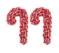 Christmas Candy Cane Rope Toy - Pack of 2 - Great for Your Dog - Let Them Burn Off Some Energy With Some Pull and Push Play