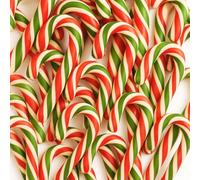 Christmas Candy canes 12pcs - Peppermint Flavour - Individually Wrapped Ideal for Christmas gifts, Party bag fillers