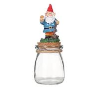 Christmas Candy Containers - Gnome Jars Food Storage Container, Large Glass Candy Jar with Lid | 16cm/6.3 inch Food Container, Barat