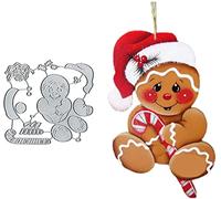 Christmas Candy Gingerbread Man Metal Cutting Die Cuts, Gingerbread Man Embossing Stencils DIY Crafts Cards Cutting Dies Cuts for DIY Embossing Card Making Photo Decorative Paper Dies Scrapbooking